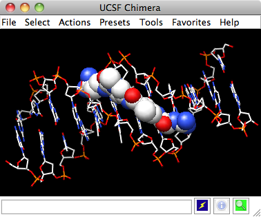 UCSF Chimera - DNA/Netropsin